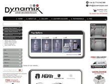 Tablet Screenshot of dynamixdyes.com